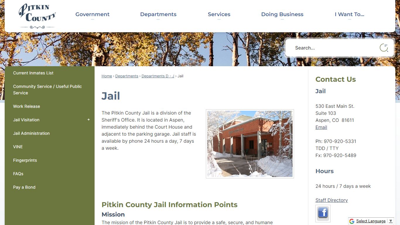 Jail | Pitkin County, CO